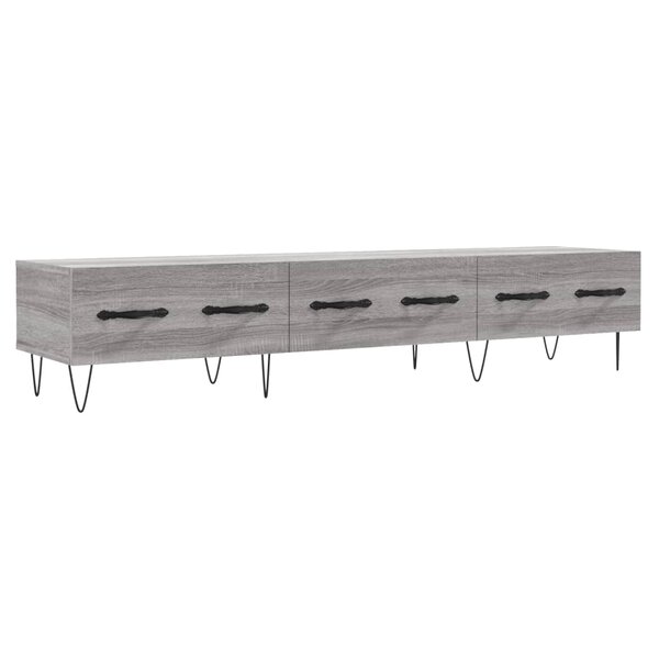 vidaXL Meuble TV sonoma gris 150x36x30 cm bois d'ingénierie