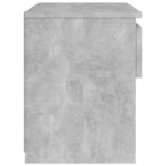 vidaXL Tables de chevet 2 Pièces Gris béton 40x30x39 cm Aggloméré