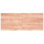 vidaXL Étagère murale marron clair bois chêne massif traité