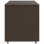 vidaXL Armoire de rangement jardin marron 110x55x60 5cm résine tressée
