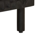 vidaXL Armoire lavabo de salle de bain noir bois massif de manguier