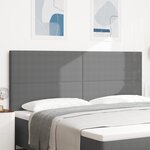 vidaXL Tête de lit Design Simple Gris Clair 200 cm en Tissu Velours Côtelé