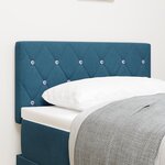 Tête de Lit LED avec Bouton Cristal Tuftée 80 cm Velours