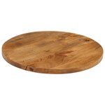 vidaXL Dessus de table Ø 50x3 8 cm rond bois de manguier massif
