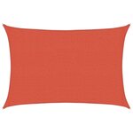 vidaXL Voile d'ombrage 160 g/m² Terre cuite 2 5x3 5 m PEHD