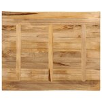 vidaXL Dessus de table bord vivant 100x80x2 5 cm bois de manguier brut