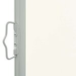 vidaXL Auvent latéral rétractable de patio 100 x 300 cm Blanc cassé