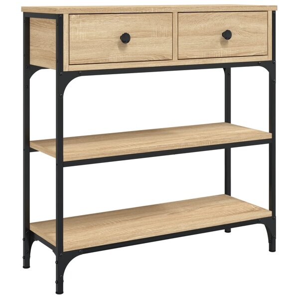 vidaXL Table console chêne sonoma 72 5x25x75 cm bois d'ingénierie