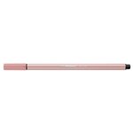 Stylo feutre pen 68 pointe moyenne 1mm rose poudré blush x 10 stabilo