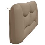 vidaXL Coussin de tête de lit cappuccino 200 cm similicuir
