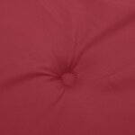 vidaXL Coussins de chaise de jardin à dossier haut lot de 6 bordeaux