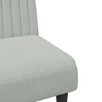vidaXL Ensemble de canapés 2 Pièces gris clair velours