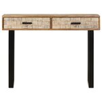 vidaXL Table console 100x30x75 cm Bois de manguier massif