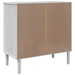 vidaXL Commode SENJA aspect de rotin blanc bois de pin solide