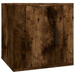 vidaXL Meuble TV mural Chêne fumé 40x34 5x40 cm