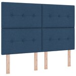 vidaXL Tête de lit LED Bleue 80 cm en tissu