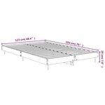 vidaXL Cadre de lit sans matelas chêne marron 120x190 cm