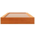 vidaXL Cadre de lit sans matelas cire marron 90x200 cm bois pin massif