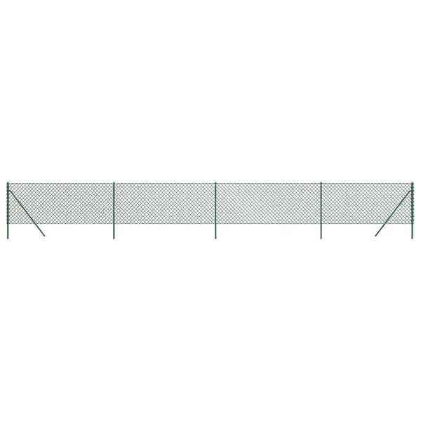 vidaXL Clôture en mailles de chaîne vert 1 1x10 m