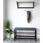 House Nordic Étagère à chapeaux Kaia Métal Noir