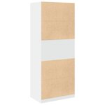 vidaXL Garde-robe blanc 80x50x200 cm bois d'ingénierie