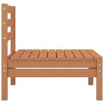 vidaXL Canapés centraux de jardin 4 Pièces marron miel bois de pin massif