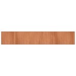 vidaXL Tapis rectangulaire marron 70x400 cm bambou