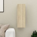 vidaXL Meuble TV Chêne sonoma 30 5x30x90 cm Bois d’ingénierie