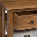 vidaXL Buffet bois d'acajou massif 100x30x50 cm