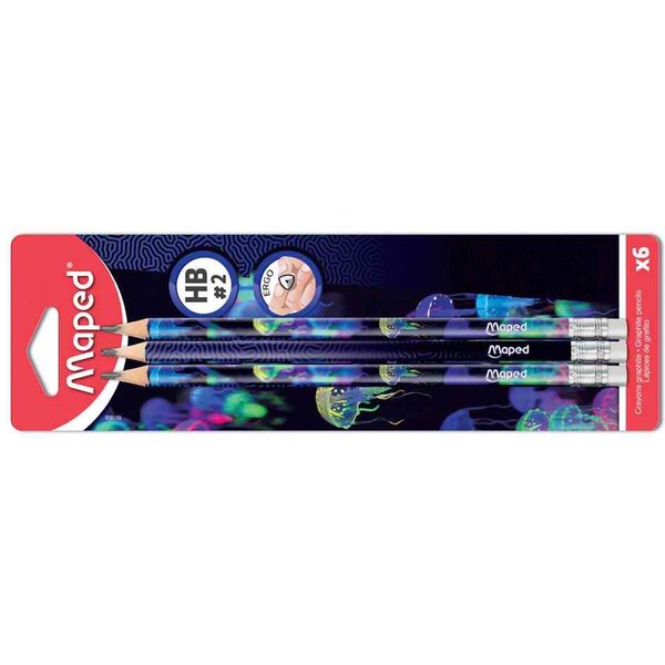 Crayon de papier DEEPSEA PARADISE  avec gomme  HB MAPED