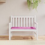vidaXL Coussin de Banc de Jardin Rosa - 100x50x4 cm  Tissu Oxford