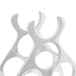 vidaXL Support à vin Argent 38 x 33 x 13 cm Aluminium