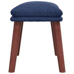 vidaXL Repose-pied Bleu 45x29 5x35 cm Tissu
