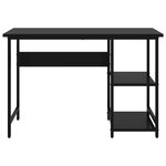 Bureau table poste de travail meuble d'ordinateur informatique étude d'ordinateur 105 x 55 x 72 cm MDF et métal noir 02_0023742