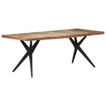 vidaXL Table à manger 200x90x76 cm Bois de récupération massif