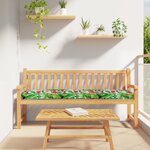 vidaXL Coussins de Palette pour Banc 2 Pièces Jungle Tropical 180x40x8 cm Tissu Oxford