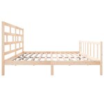 vidaXL Cadre de lit sans matelas bois de pin massif