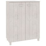vidaXL Armoire à chaussures HAMAR Blanc 85x40x108 cm Bois de pin