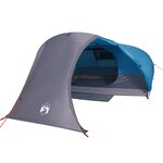 vidaXL Tente de camping à dôme 4 personnes bleu imperméable