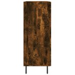 vidaXL Buffet chêne fumé 69 5x34x90 cm bois d'ingénierie