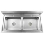 vidaXL Évier de cuisine à lavabo double Acier inoxydable