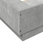 vidaXL Cadre de lit sans matelas gris béton 90x190 cm