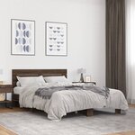 vidaXL Cadre de lit sans matelas chêne marron 120x200 cm