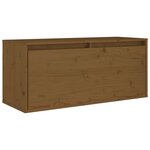 vidaXL Meubles TV 2 Pièces Marron miel Bois massif de pin