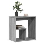 vidaXL Table d'appoint Sonoma gris 50x30x50 cm Bois d'ingénierie