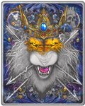 Pièce de monnaie en Argent 2 Dollars g 50 Millésime 2024 Dark Nature LION MANTRA