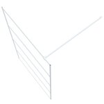 vidaXL Paroi de douche Blanc 115x195 cm Verre ESG transparent