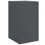 vidaXL Table de chevet anthracite 34 5x39x62 cm acier