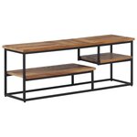 vidaXL Meuble TV 110x30x39 cm teck massif récupéré