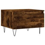 vidaXL Tables basses 2 Pièces chêne fumé 50x46x35 cm bois d'ingénierie